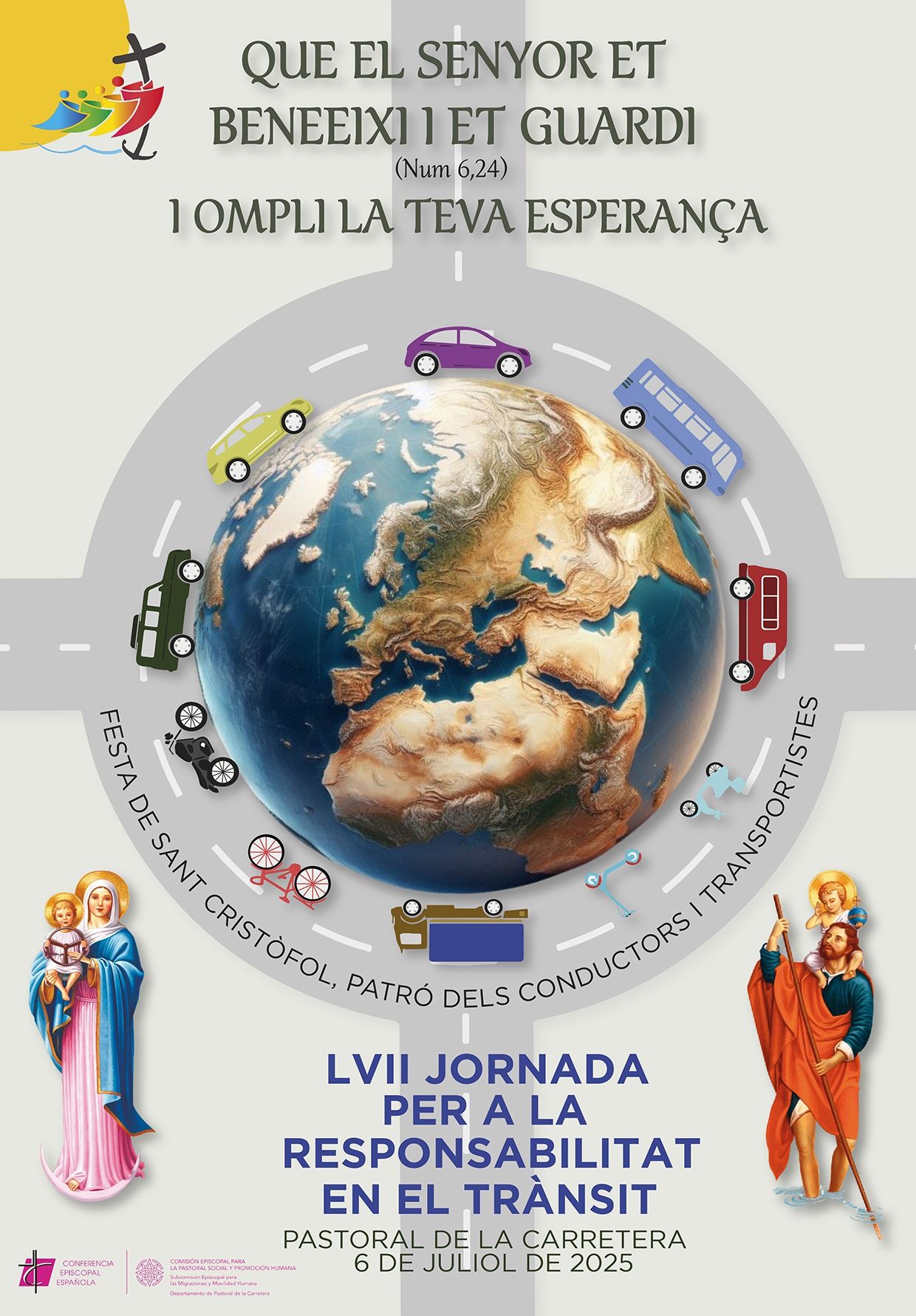 Cartel catalán Jornada de responsabilidad de tráfico 2025
