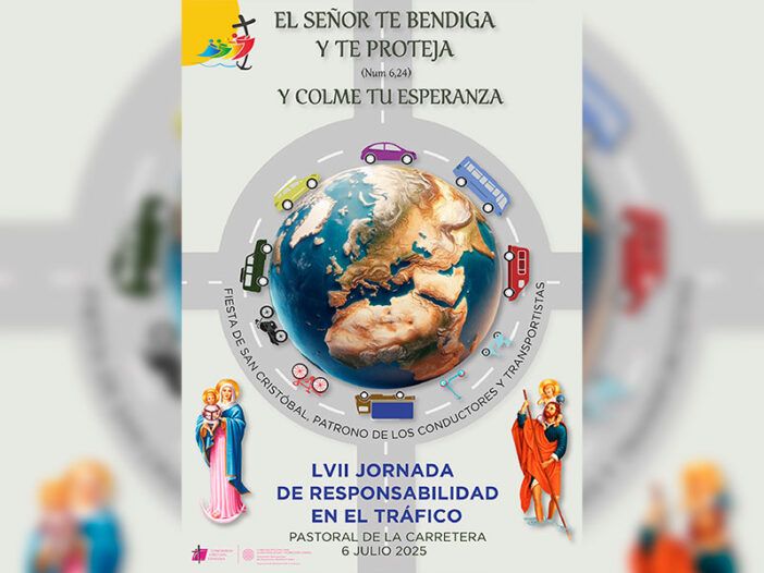 Cartel castellano Jornada de responsabilidad de tráfico 2025