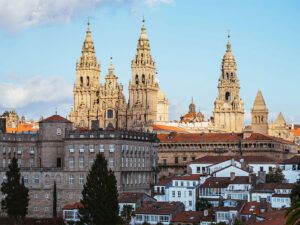 Vista de Santiago de Compostela, con la Catedral