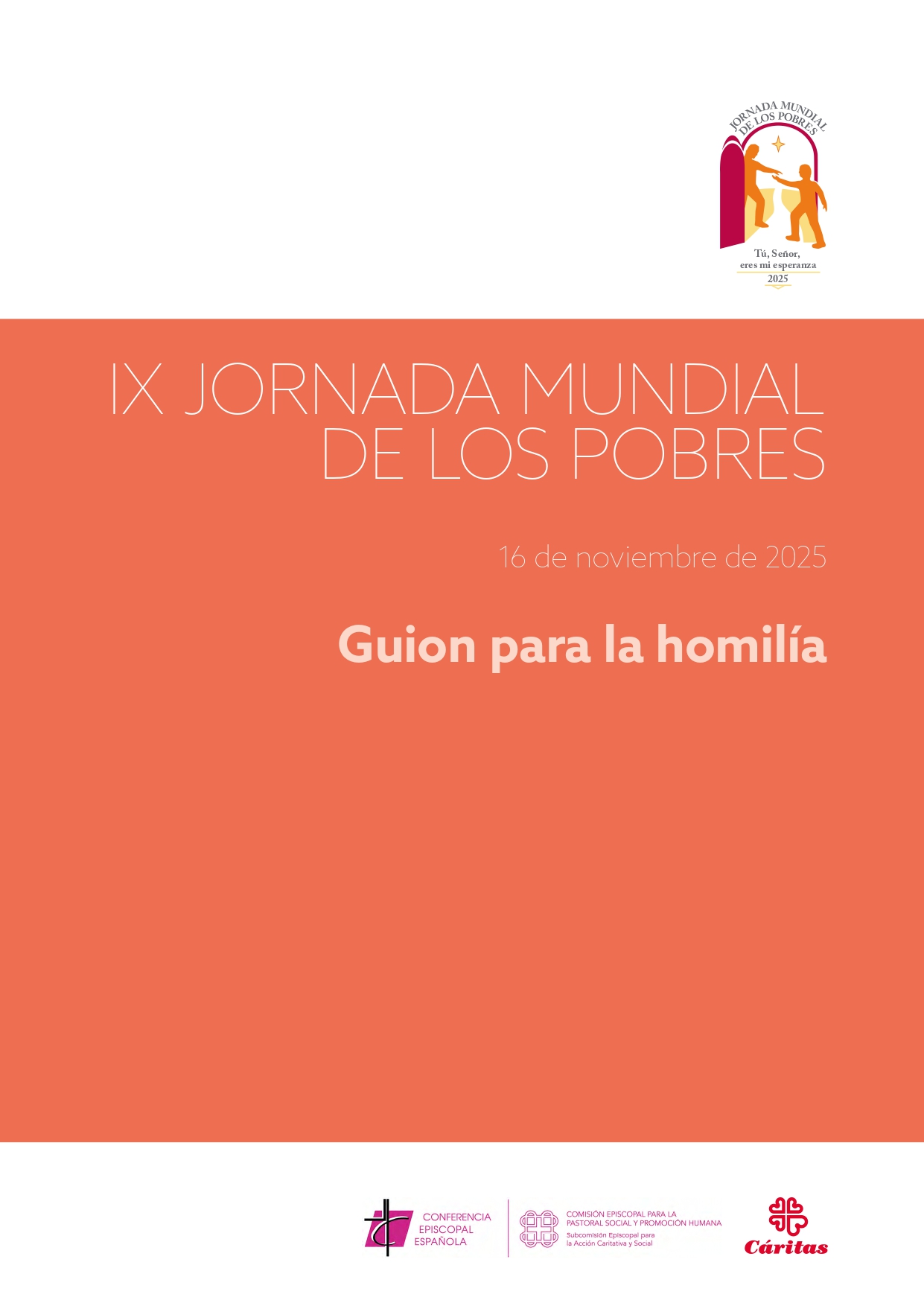 Portada del documento del guion para la homilia de la Jornada Mundial del Migrante 2025