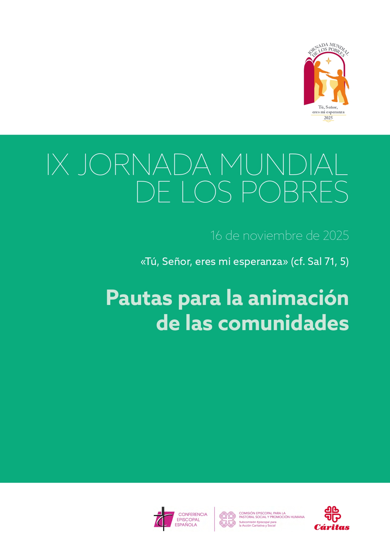 Portada del documento de pautas para la animación de las comunidades de la Jornada Mundial del Migrante 2025