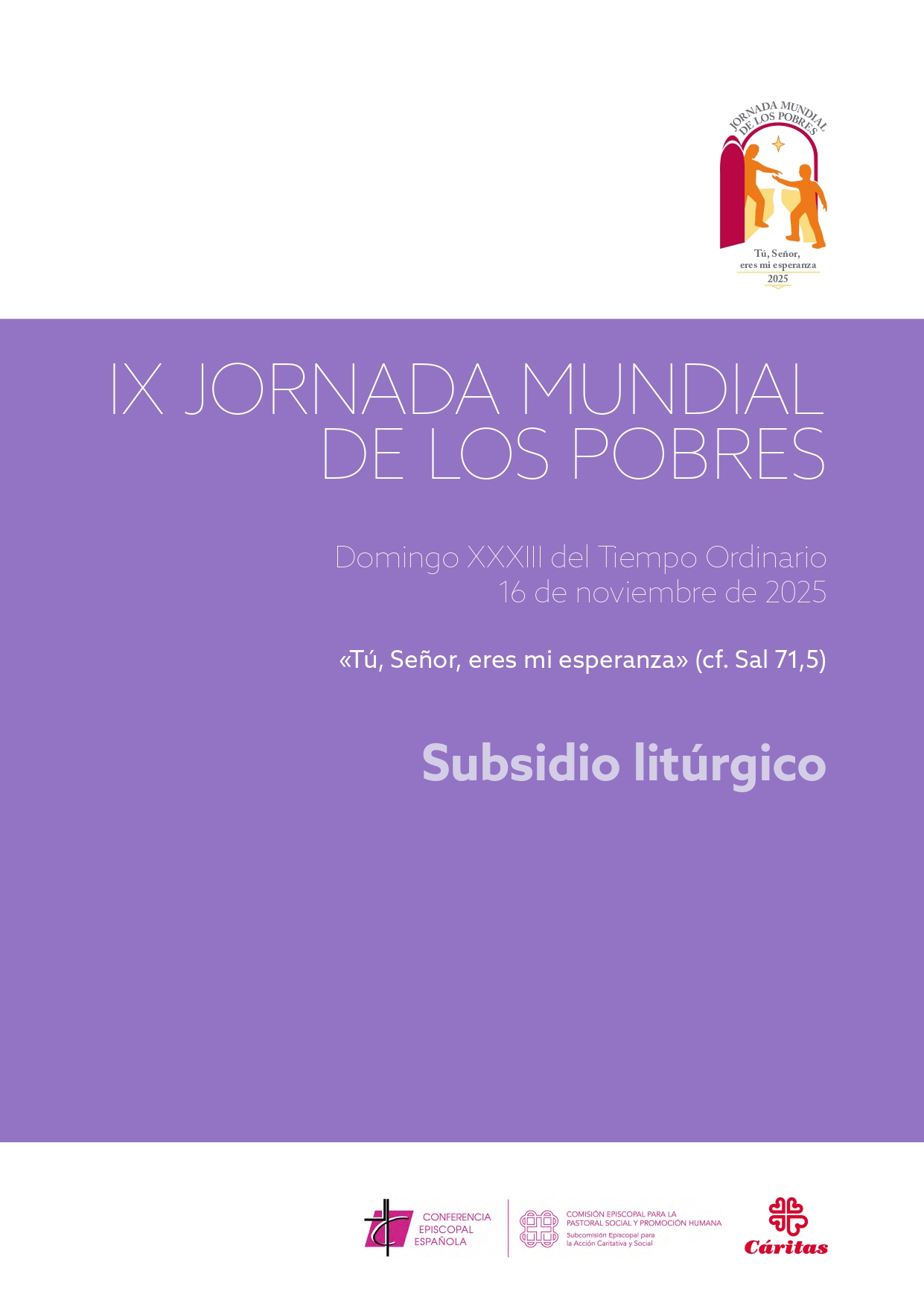 Portada del documento del subsidio litúrgico de la Jornada Mundial del Migrante 2025