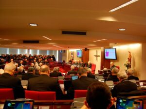 Los obispos reunidos en una Asamblea Plenaria