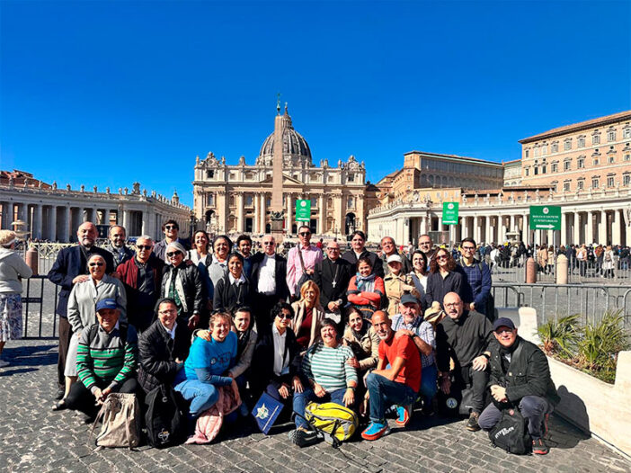 Delegación española en Roma, durante el Jubileo del Mundo Misionero